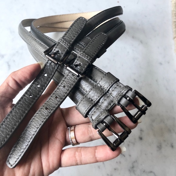 Kenneth Cole Triple Panel Leather Belt - Picture 4 of 11